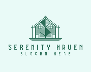 House Cabin Letter S logo design