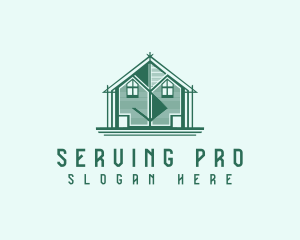 House Cabin Letter S logo design