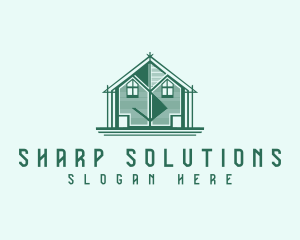 House Cabin Letter S logo design