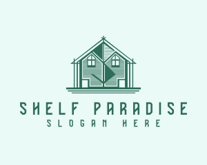 House Cabin Letter S logo design