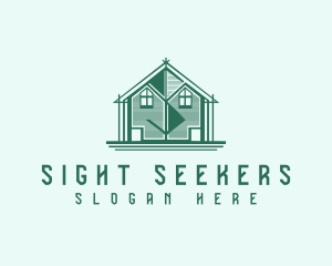 House Cabin Letter S logo design