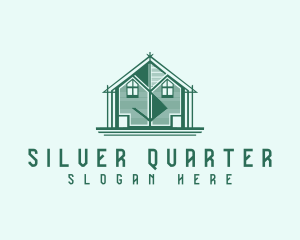 House Cabin Letter S logo design