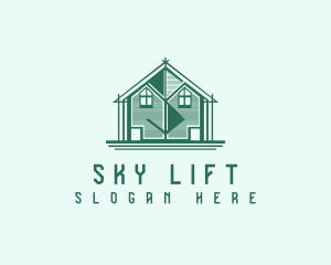 House Cabin Letter S logo design