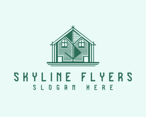 House Cabin Letter S logo design