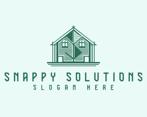 House Cabin Letter S logo design