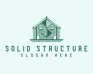 House Cabin Letter S logo design