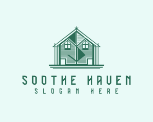 House Cabin Letter S logo design