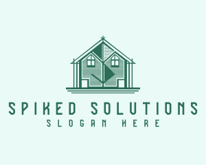 House Cabin Letter S logo design