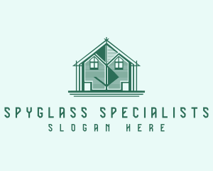 House Cabin Letter S logo design