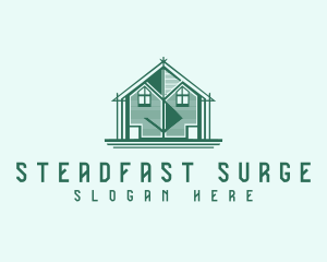 House Cabin Letter S logo design