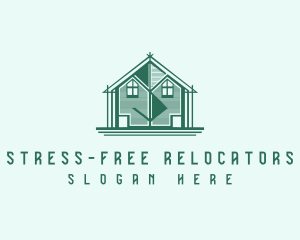 House Cabin Letter S logo design