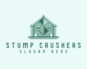 House Cabin Letter S logo design