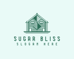 House Cabin Letter S logo design