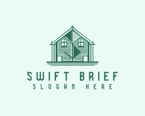 House Cabin Letter S logo design