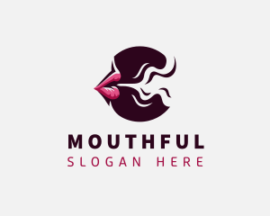 Smoking Mouth Lips logo