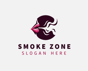 Smoking Mouth Lips logo