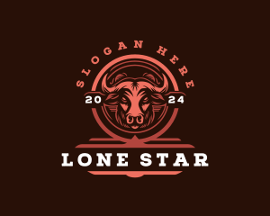 Horn Bull Texas logo design