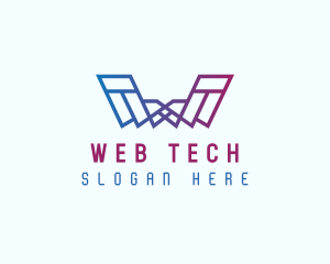 Web Developer Tech App logo design