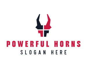 Wild Bull Horns logo design