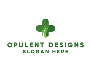 Natural Pharmacy Cross logo design