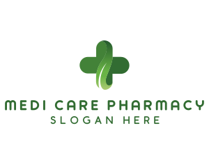 Natural Pharmacy Cross logo design