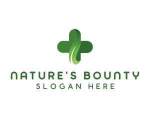 Natural Pharmacy Cross logo design