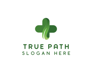 Natural Pharmacy Cross logo design