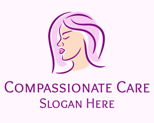 Woman Facial Care logo design