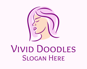 Woman Facial Care logo design