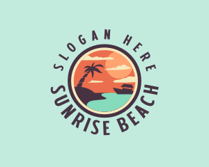 Summer Resort Beach logo design