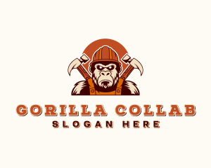 Hammer Gorilla Construction logo design