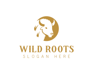 Wild Bison Bovine logo design