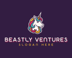 Unicorn Mythical Creature logo design