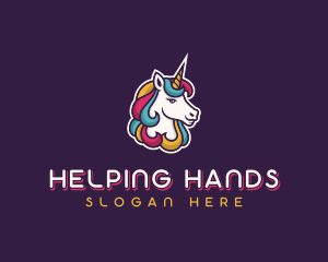 Unicorn Mythical Creature logo