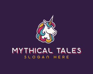 Unicorn Mythical Creature logo design