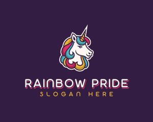 Unicorn Mythical Creature logo design