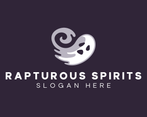 Scary Halloween Ghost logo design