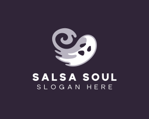 Scary Halloween Ghost logo