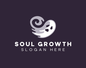 Scary Halloween Ghost logo