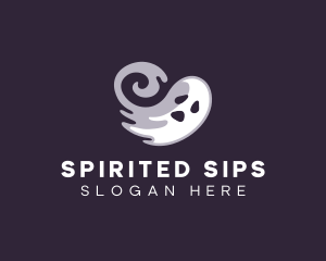 Scary Halloween Ghost logo design