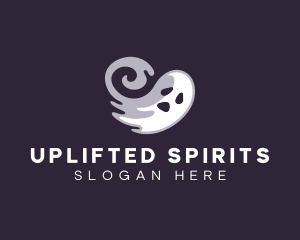 Scary Halloween Ghost logo design