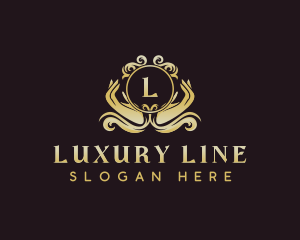 Hand Crest Luxury logo design