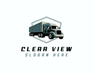 Logistics Trailer Truck logo design