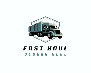 Logistics Trailer Truck logo