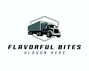 Logistics Trailer Truck logo design