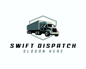 Logistics Trailer Truck logo