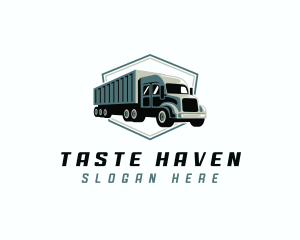 Logistics Trailer Truck logo design