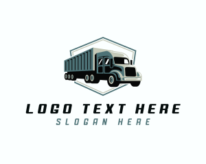 Rental - Logistics Trailer Truck logo design