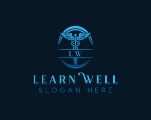 Caduceus Healthcare Wellness logo design