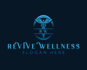 Caduceus Healthcare Wellness logo design